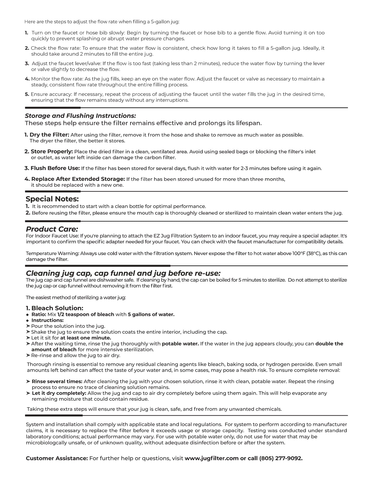 Single EZ Jug™ Replacement Filter