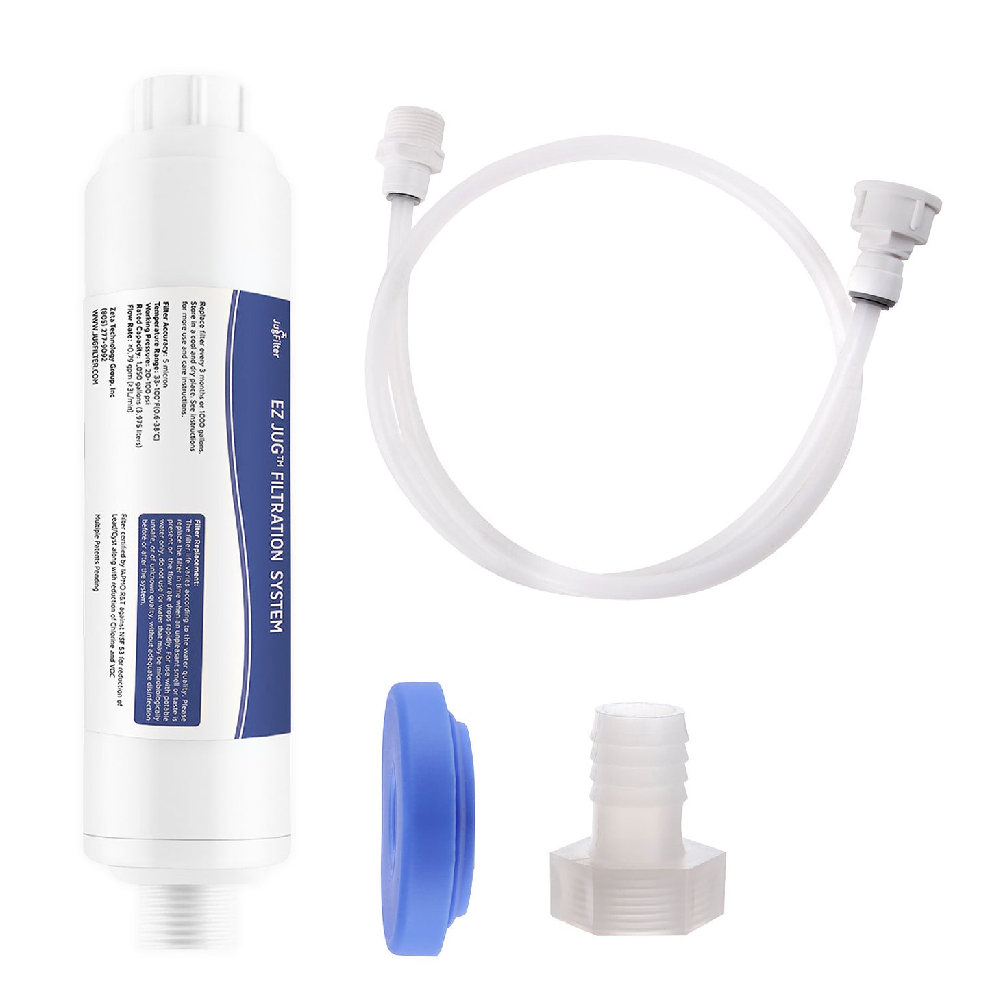 EZ Jug™ Garden Hose Filtration System + 3 Replacement Filters Bundle