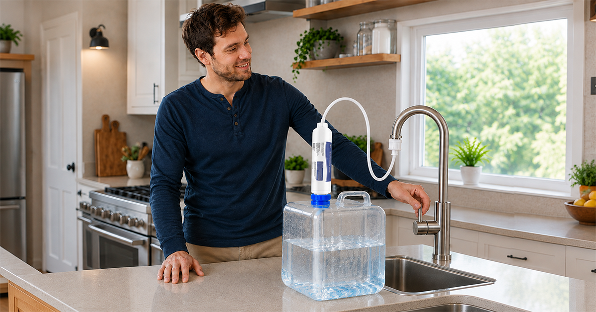 portable Water filter for camping, RVs