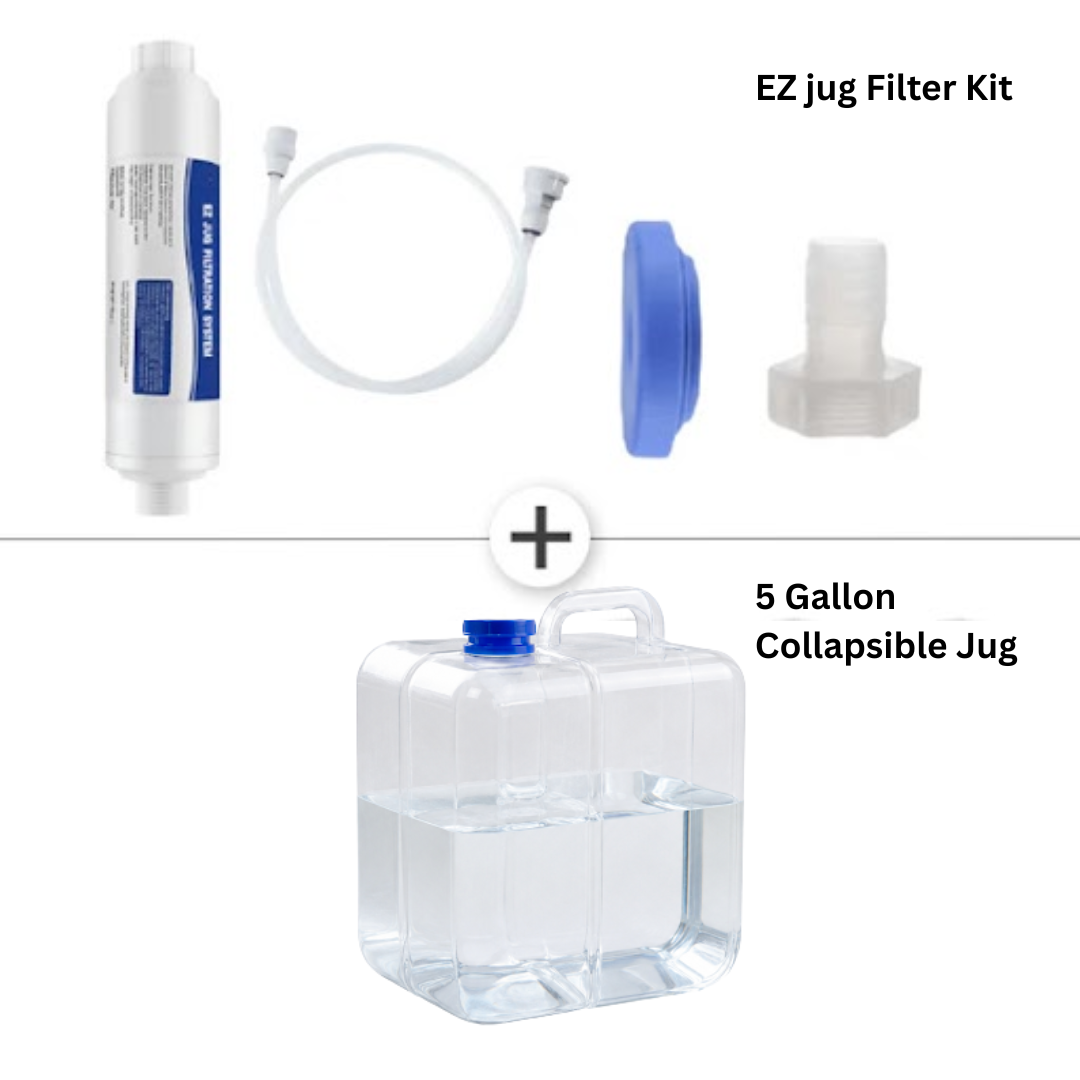 ez jug filter with 5 gallon collapsible jug