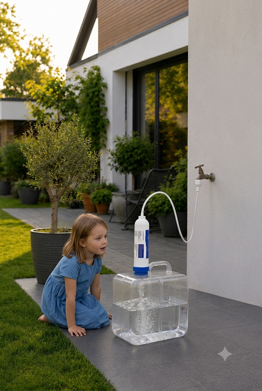 water filter with 5 gallon collapsible jug
