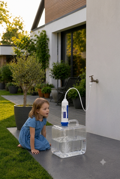 water filter with 5 gallon collapsible jug